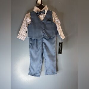 Andrew Fezza Blue and White Kids Matching Set